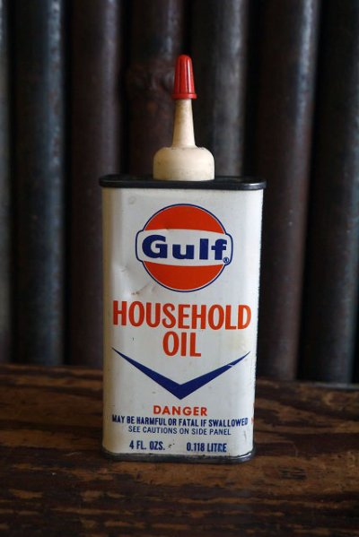 画像1: ビンテージ　Gulf　ミニOIL缶