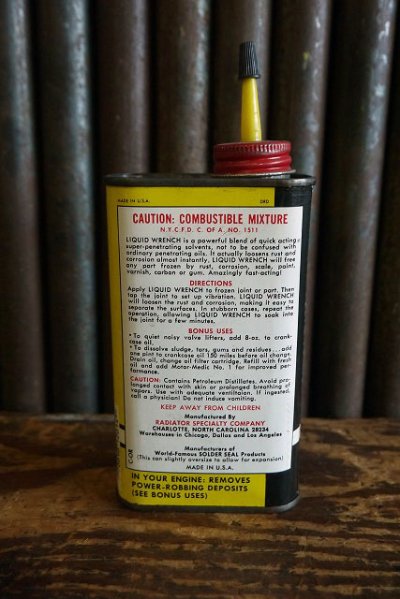 画像1: ビンテージ　Liquid　WRENCH　ミニOIL缶　C