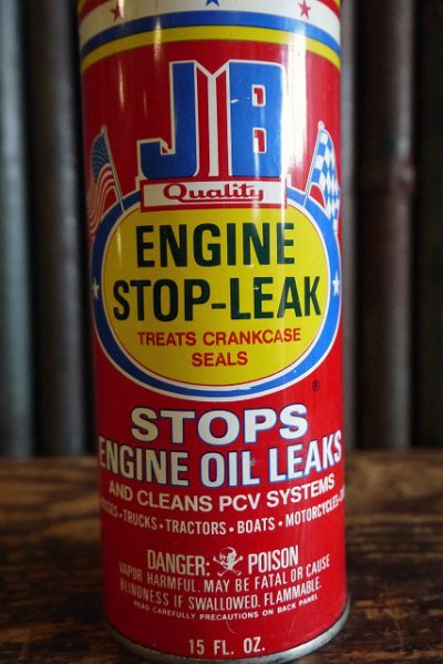 画像2: ビンテージ　J＆Ｂ　ENGIN　STOP₋LEAKS　OIL缶