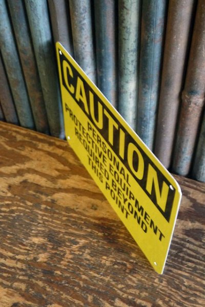 画像1: USA　CAUTION　ミニサイン　A