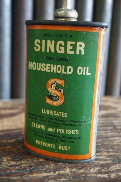 画像2: ビンテージ SINGER ミニOIL缶
