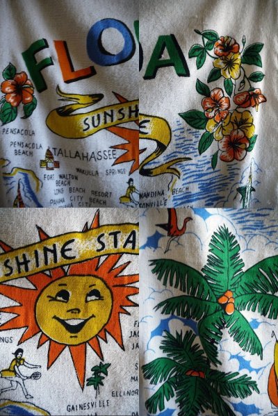画像1: ビンテージ　FLORIDA　スーべニアタオル