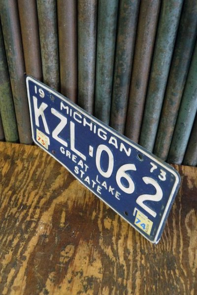 画像1: ビンテージ　MICHIGAN　ナンバープレート　