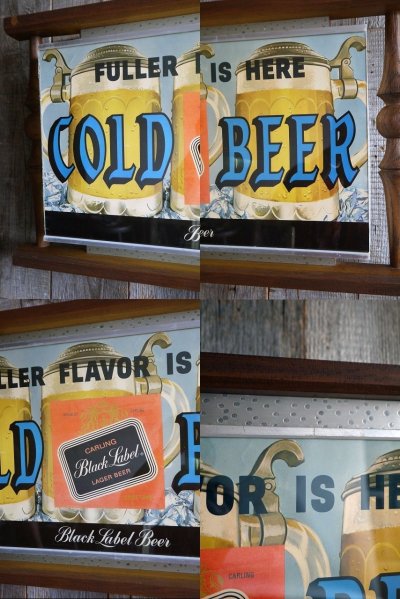 画像1: ビンテージ　Black　Label　Beer　ライトサイン