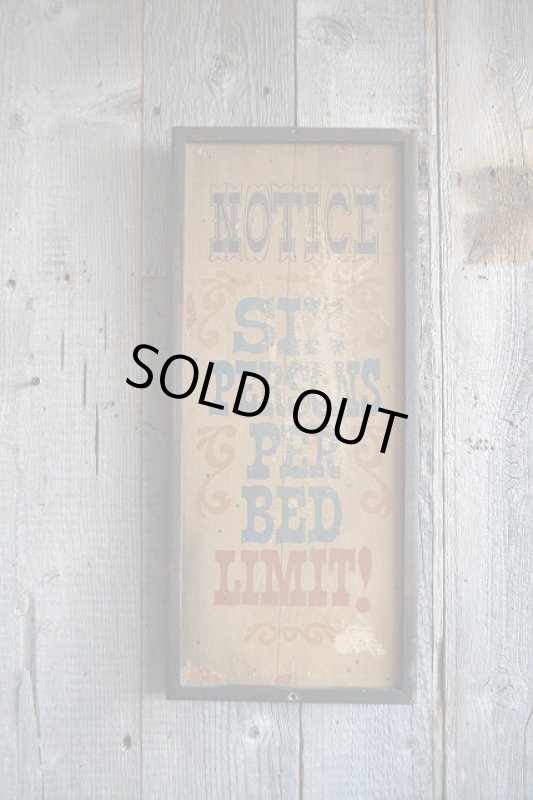 画像1: ビンテージ　NOTICE　サイン (1)