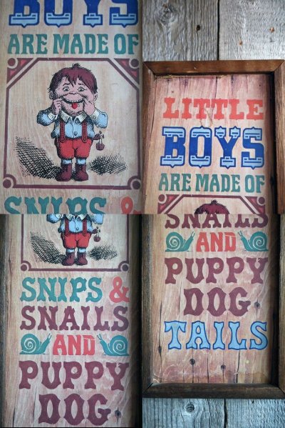 画像1: ビンテージ　LITTLE　BOYS　サイン