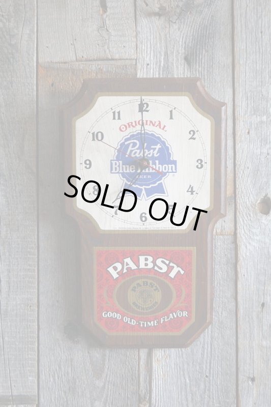 画像1: ビンテージ　Pabst　Blue　Ribbon　壁掛けクロック (1)