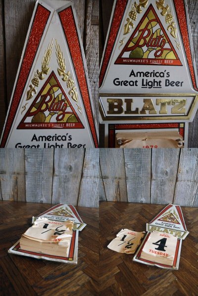 画像1: ビンテージ　BLATZ　Light　Daily calendar