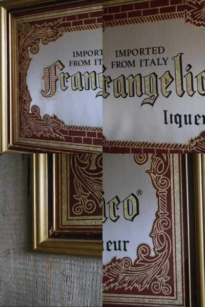 画像1: ビンテージ　Frangeliro　LIQUEUR　パブミラー