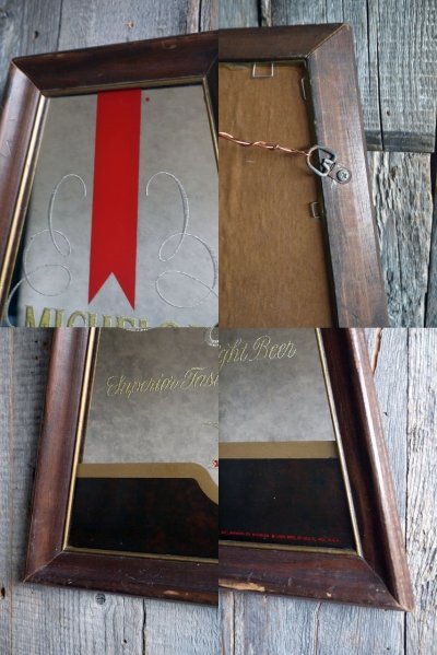 画像2: ビンテージ　MICHELOB　Light　パブミラー　C