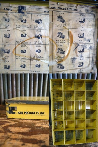 画像3: ビンテージ　KAR　PRUDUCTS　メタルパーツケース　