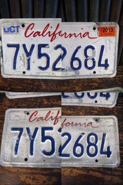 画像2: USA　CALIFORNIA　ナンバープレートセット　A