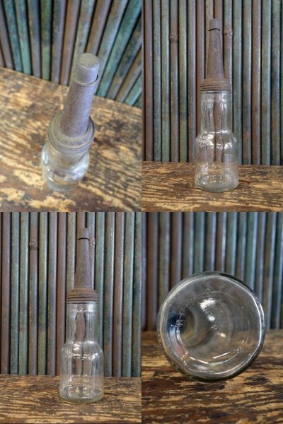 画像3: ビンテージ 　SHIELDS　HARPER　MOTOR　OIL　ガラス瓶 　E