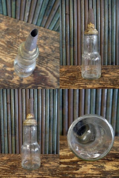 画像3: ビンテージ 　SHIELDS　HARPER　MOTOR　OIL　ガラス瓶 　B