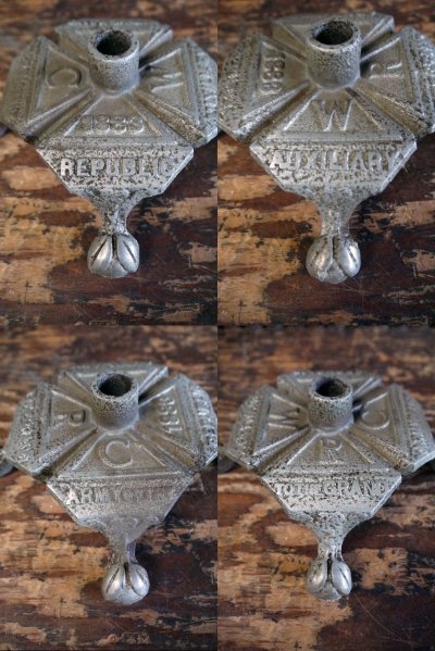 画像1: アンティーク　1883 G.A.R. FLAGPOLE STAND BASE