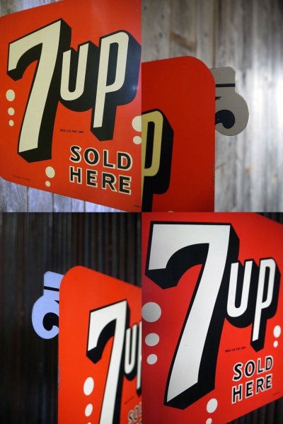 画像2: USA　７UP　SOLD　HERE　両面サイン