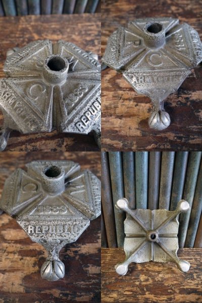画像2: アンティーク　1883 G.A.R. FLAGPOLE STAND BASE