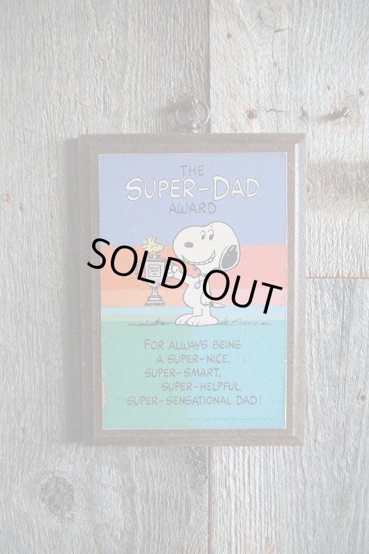 画像1: ビンテージ　SNOOPY　壁掛けサイン (1)