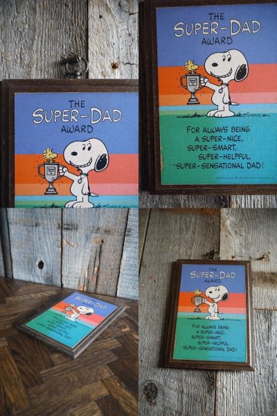 画像1: ビンテージ　SNOOPY　壁掛けサイン
