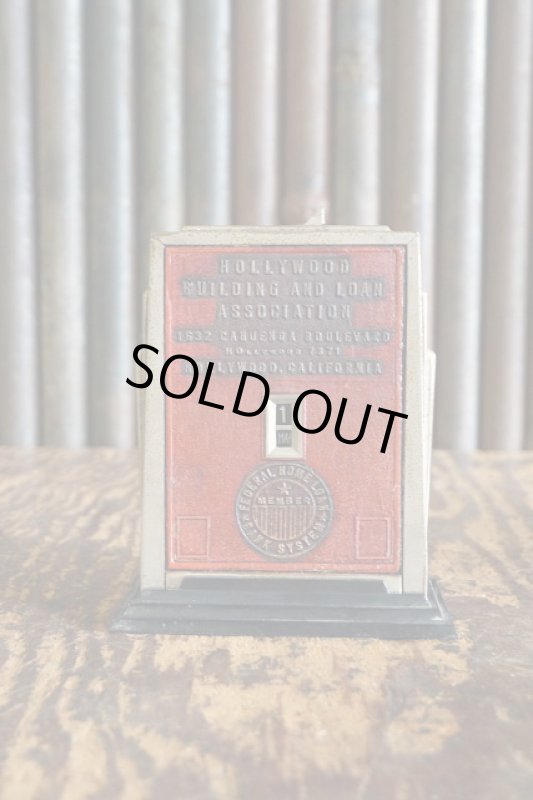 画像1: アンティーク　HOLLYWOOD　BULDING　AND　LOAN　コインバンク (1)