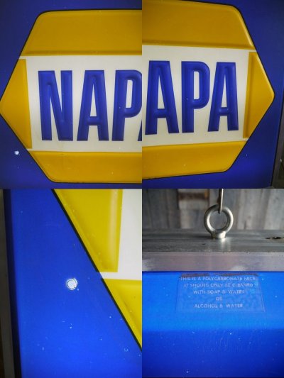 画像1: ビンテージ　NAPA　大型ライトサイン