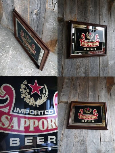 画像1: ビンテージ　SAPPORO　BEER　パブミラ―