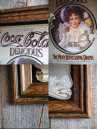 画像2: ビンテージ　Coca-Cola　パブミラー　B