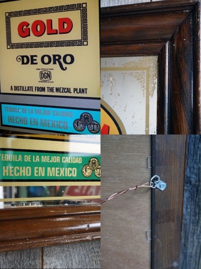 画像2: ビンテージ　VALLARTA TEQUILA パブミラー　