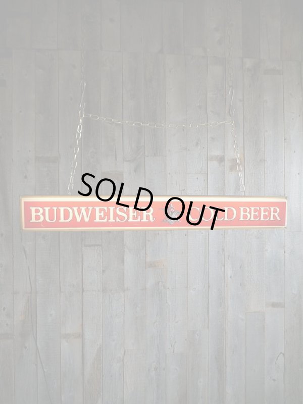 画像1: ビンテージ　BUDWEISER　COLD　BEER　大型ライトサイン (1)
