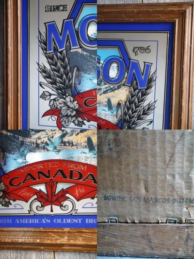 画像2: ビンテージ　MOLSON　パブミラー