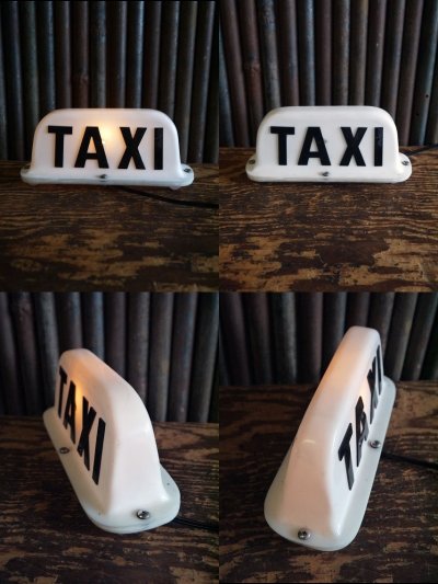 画像1: ビンテージ  TAXI　ライトサイン