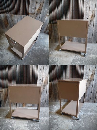 画像2: ビンテージ　USA　メタル作業台キャビネット　