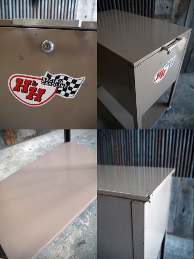画像1: ビンテージ　USA　メタル作業台キャビネット　