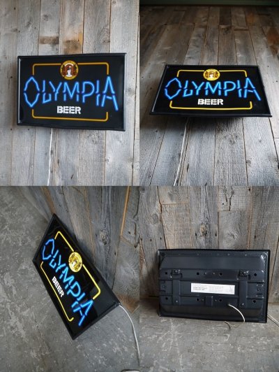 画像2: ビンテージ　OLYMPIA　BEER　ライトサイン