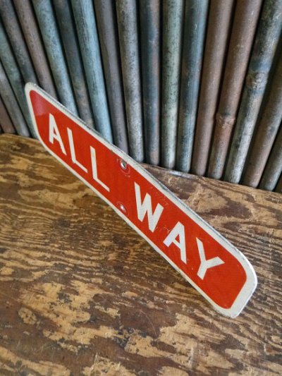 画像1: USA　ALLWAY　ミニロードサイン　A
