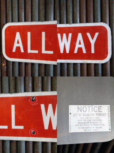画像2: USA　ALLWAY　ミニロードサイン　A