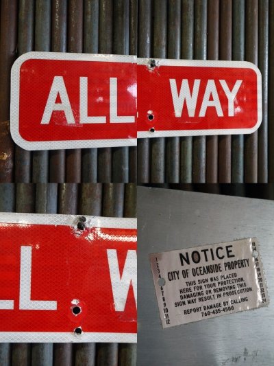 画像2: USA　ALLWAY　ミニロードサイン　