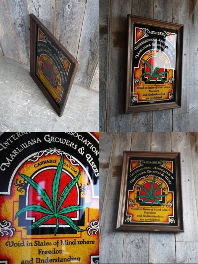 画像2: ビンテージ　Marijuana Growers & Users　ミラー　