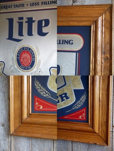 画像1: ビンテージ　Lite　COLD　BEER　パブミラー