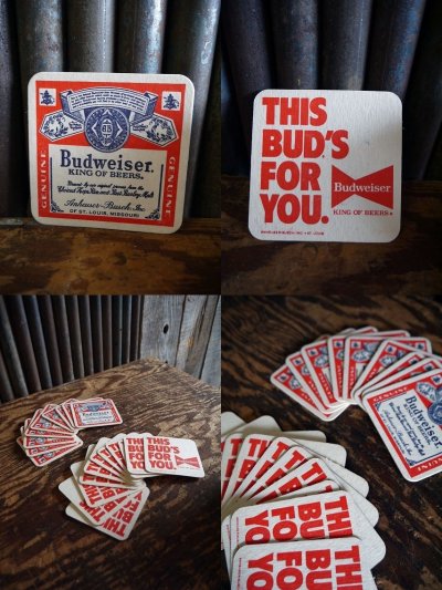 画像2: ビンテージ　D.STOCK　BUDWEISER　コースターセット