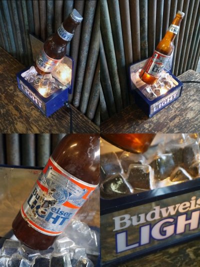 画像2: ビンテージ Budweiser  LIGHT ライトサイン