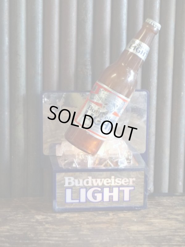 画像1: ビンテージ　Budweiser　 LIGHT　ライトサイン　 (1)