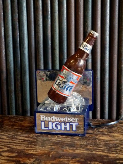 画像1: ビンテージ Budweiser  LIGHT ライトサイン