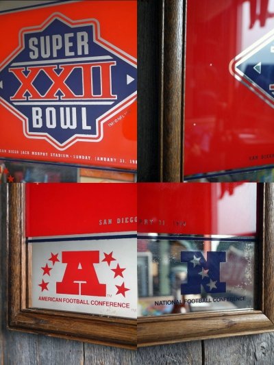 画像2: ビンテージ　Lite　BEER　NFL　パブミラー　B
