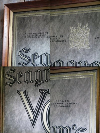 画像2: ビンテージ　Seagram's V.O.　パブミラー