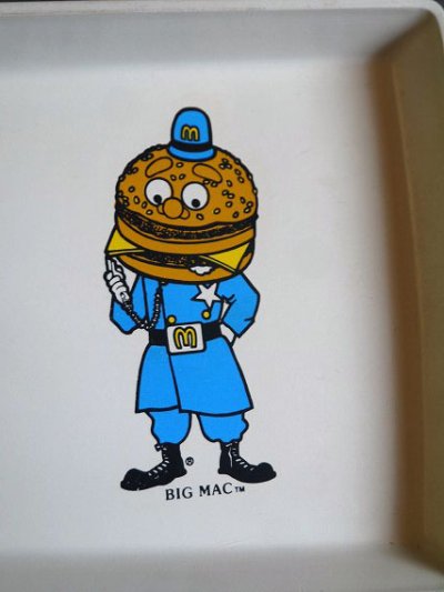 画像1: ビンテージ　マクドナルド　BIG　MAC　POLICE　 トレイ