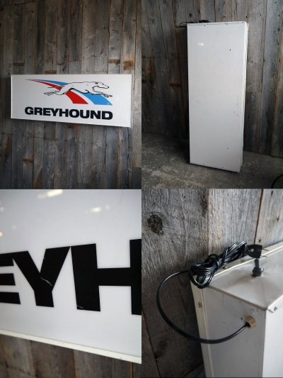 画像2: ビンテージ　GREYHOUND　大型ライトサイン