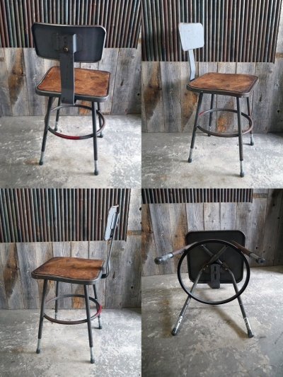 画像2: ビンテージ　インダストリアル　メタルチェアー