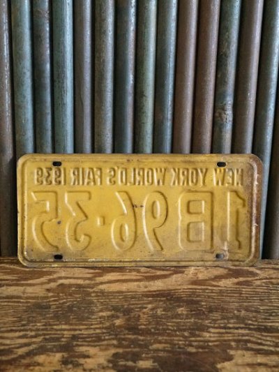 画像3: ビンテージ NEW YORK WORLD’S FAIR 1939 ナンバープレート