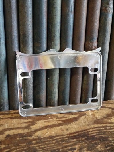 画像3: ビンテージ LIVE TO RIDE ナンバープレートフレーム